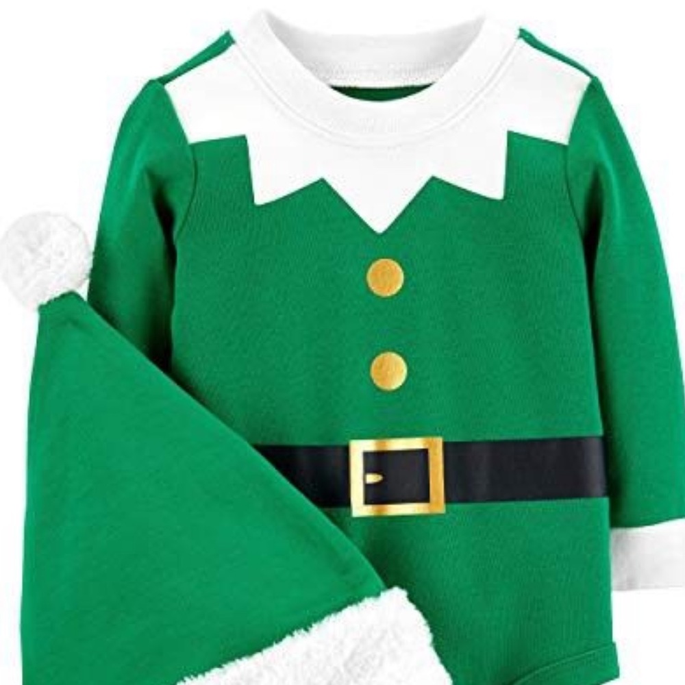 2 piece Elf Bodysuit and Hat Set